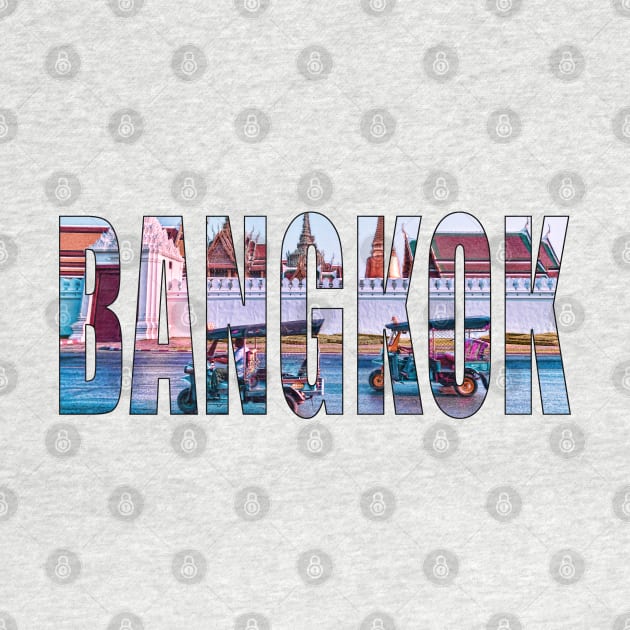 Bangkok Typography Graphic Image by VintCam